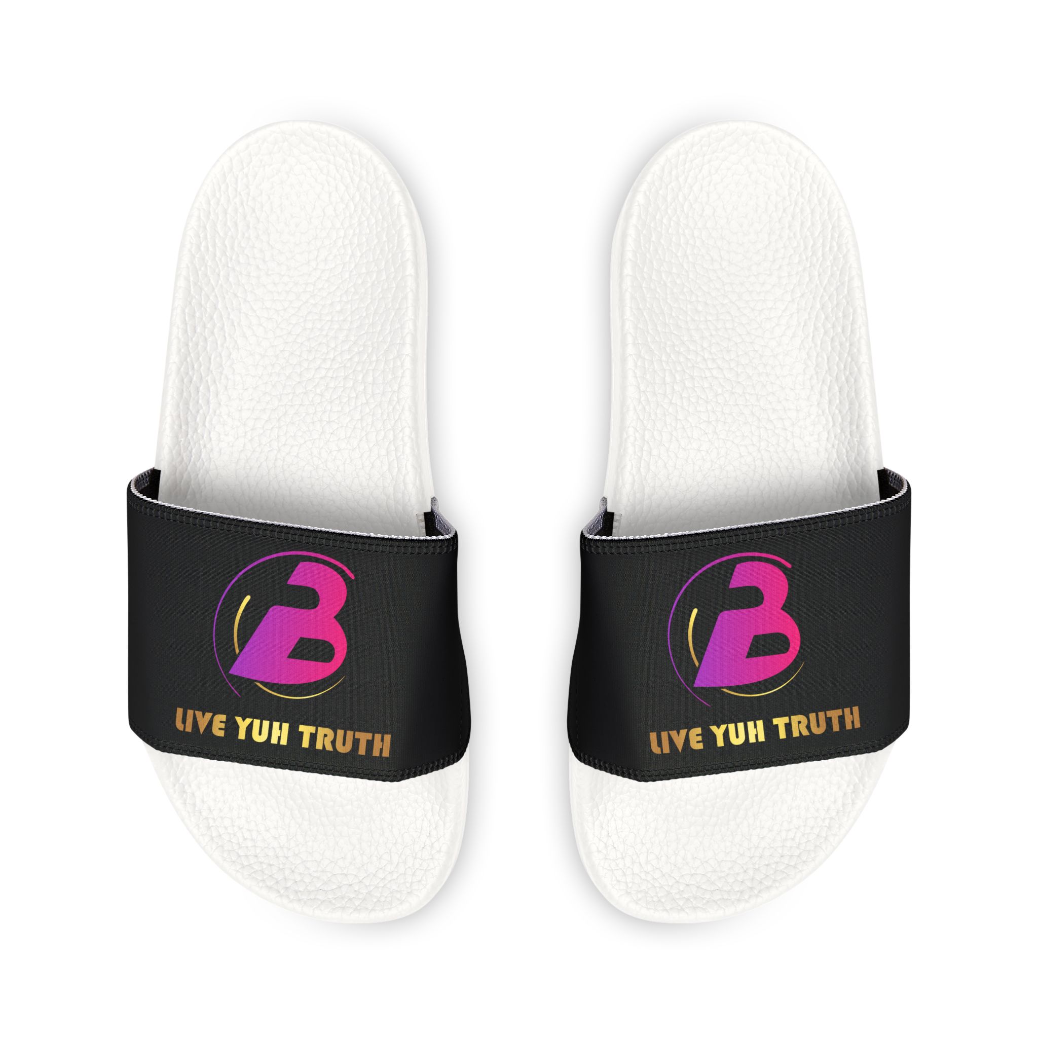Men's Removable-Strap Sandals - Comfortable Summer Footwear, Poolside Slip-Ons, Casual Outdoors, Perfect Gift, Live Your Truth Design - Image 3